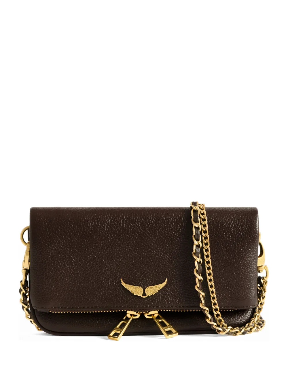 Zadig&Voltaire Clutch Rock Nano mini - Marrone