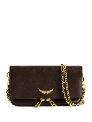 【美品】ZADIG&VOLTAIRE ショルダーバッグ ゴールドチェーン 黒 Zadig&Voltaire Rock Mini Clutch | Black | FARFETCH