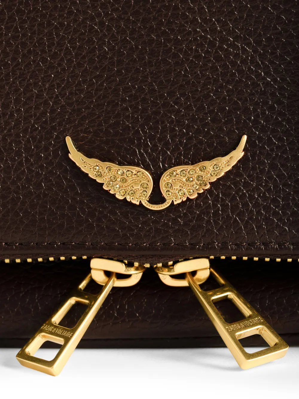 Zadig&Voltaire Rock mini-clutch Bruin