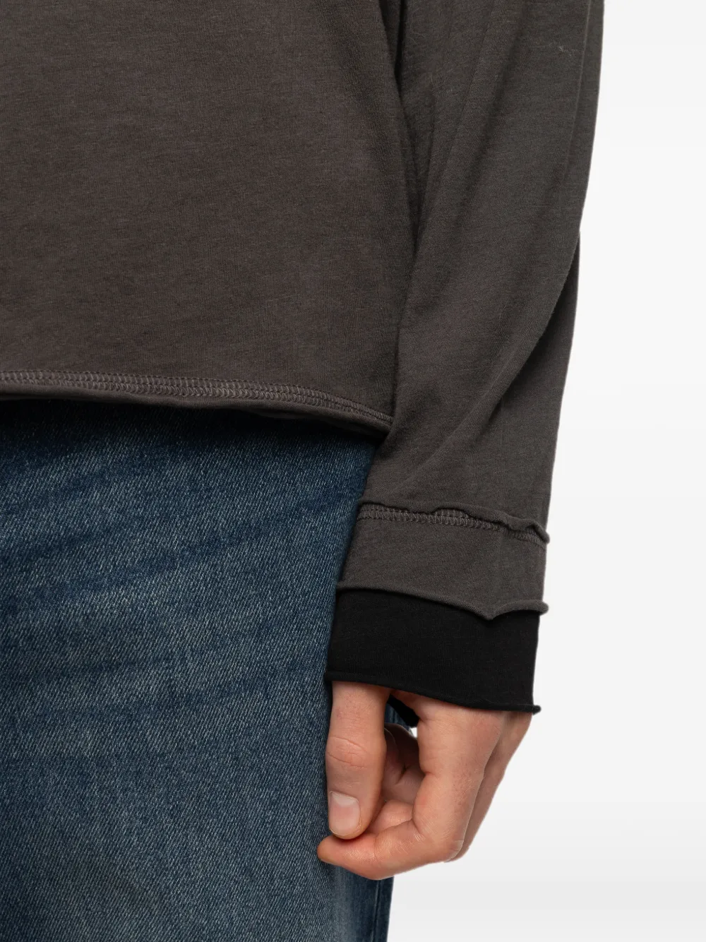 Zadig&Voltaire Monastir Henley T-shirt Grijs