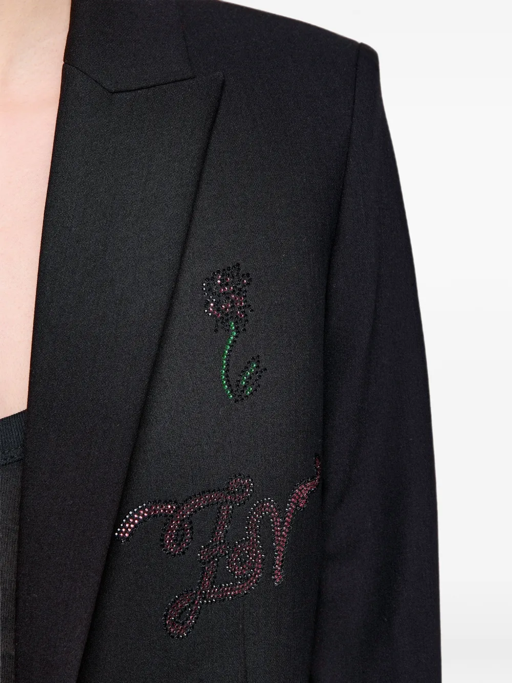 Zadig&Voltaire Valse blazer met stras Zwart