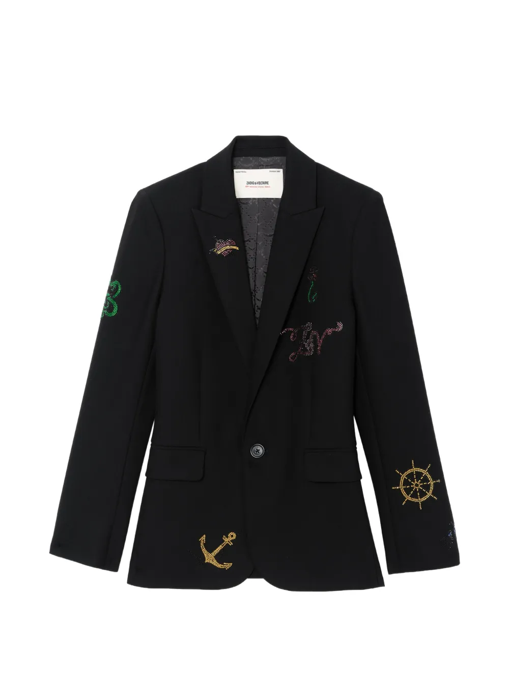 Zadig&Voltaire Valse Strass Multinavy Jacke - Schwarz