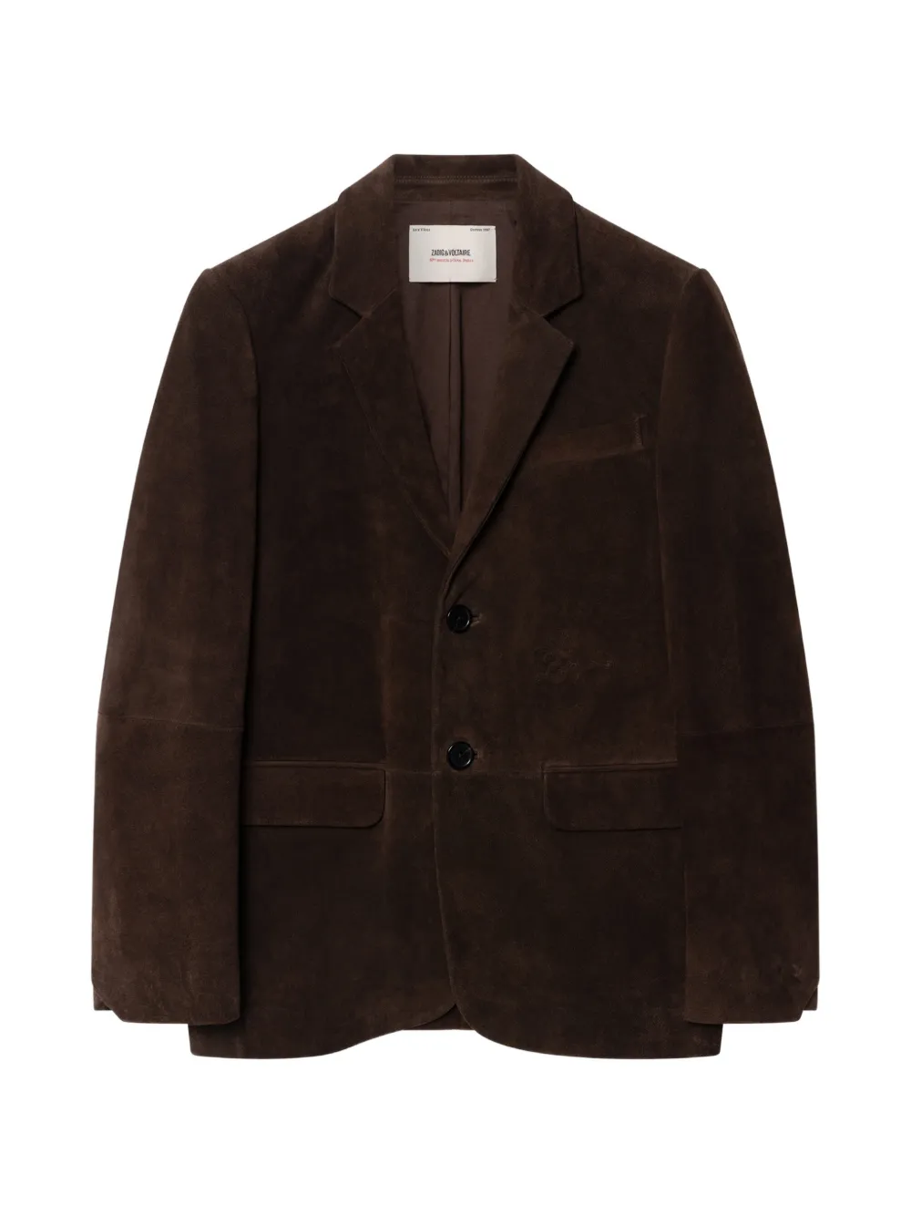 Zadig&Voltaire Vanille suède leren blazer Bruin