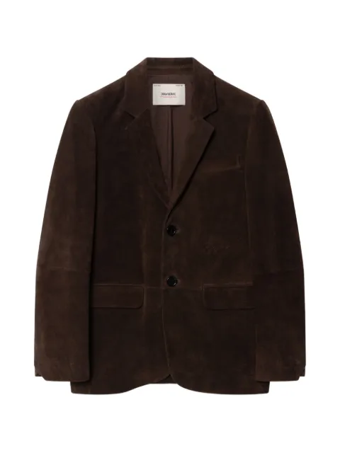Zadig&Voltaire Vanille suede leather blazer