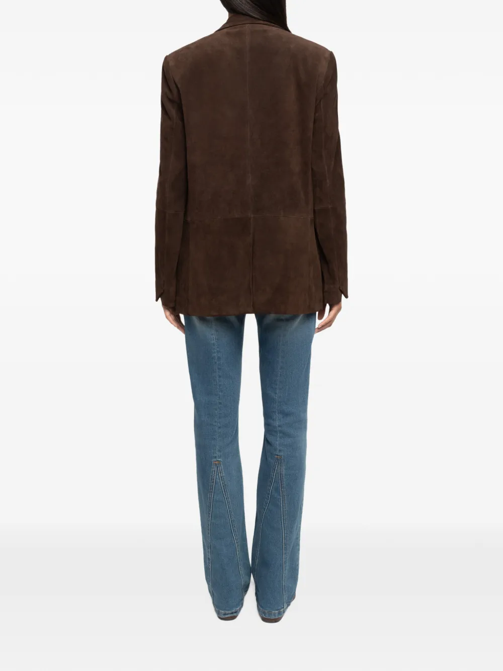 Zadig&Voltaire Vanille suède leren blazer Bruin