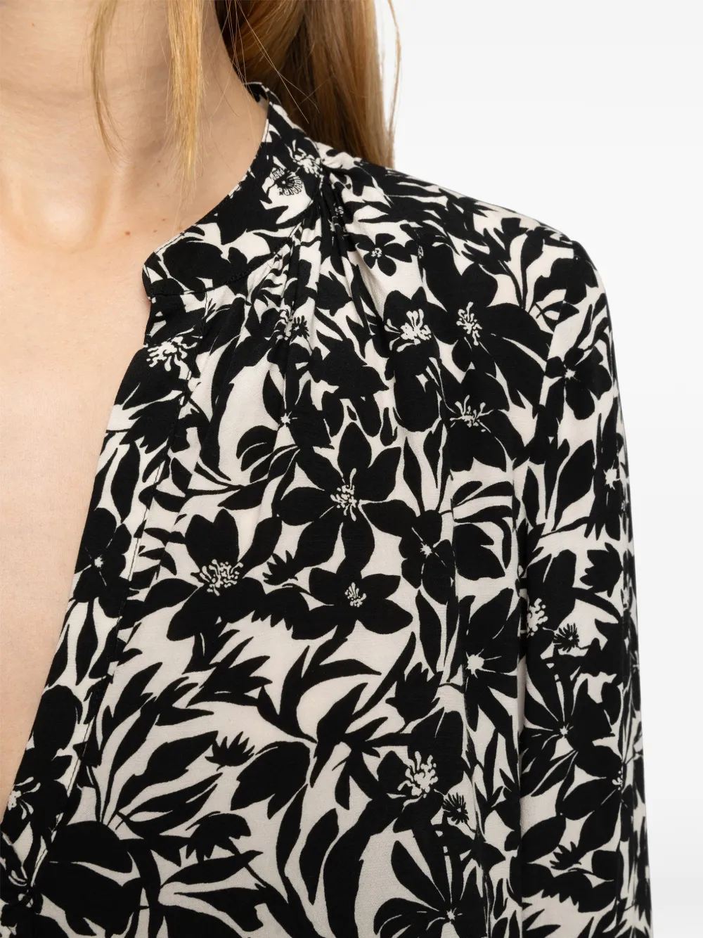 Zadig&Voltaire Tink soft night flowers blouse Zwart