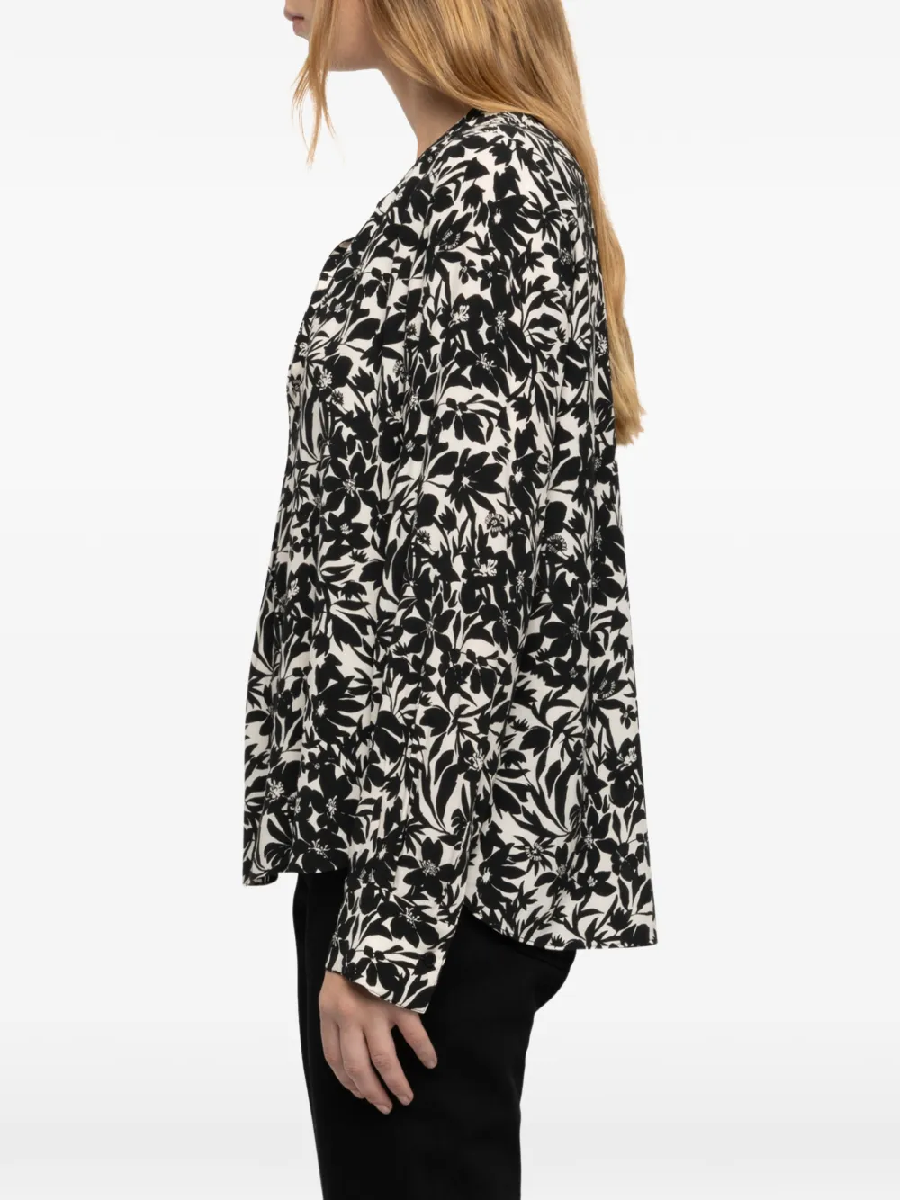 Zadig&Voltaire Tink soft night flowers blouse Zwart