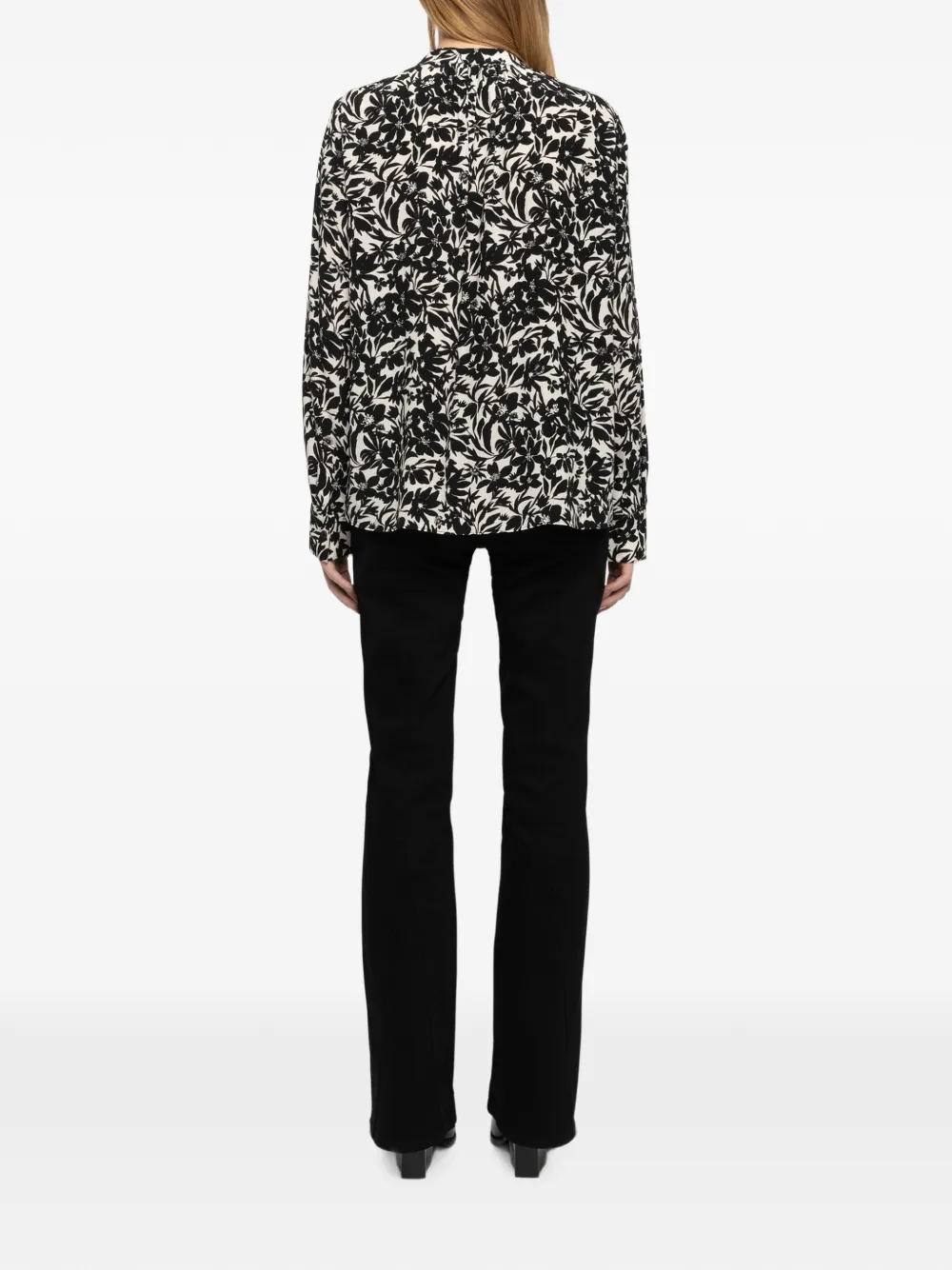Zadig&Voltaire Tink soft night flowers blouse Zwart