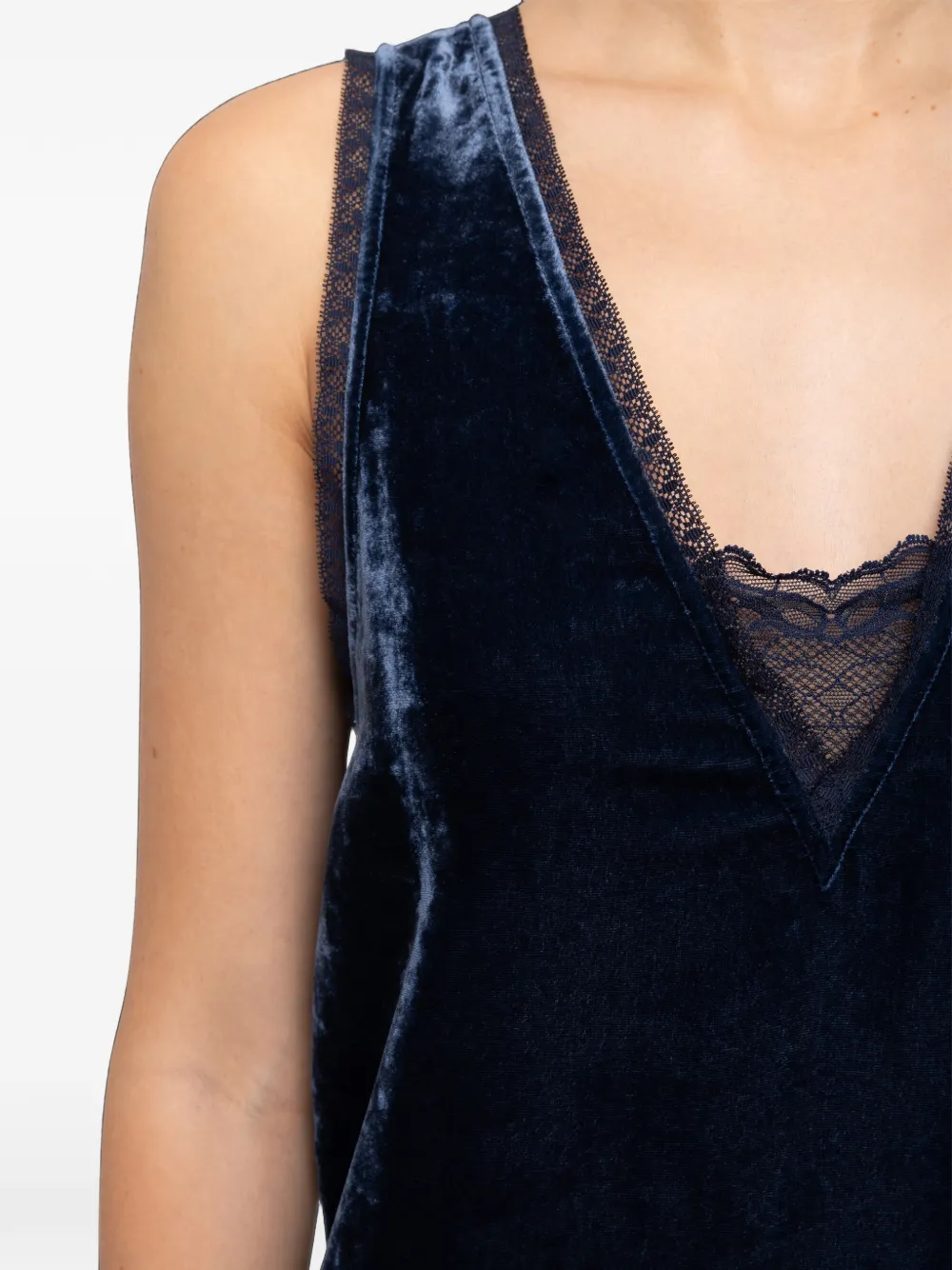 Zadig&Voltaire Renzo fluwelen jurk Blauw