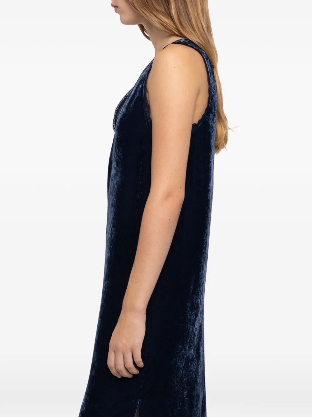 Zadig&Voltaire Renzo fluwelen jurk Blauw
