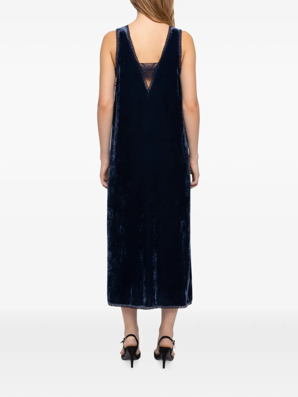Zadig&Voltaire Renzo fluwelen jurk Blauw