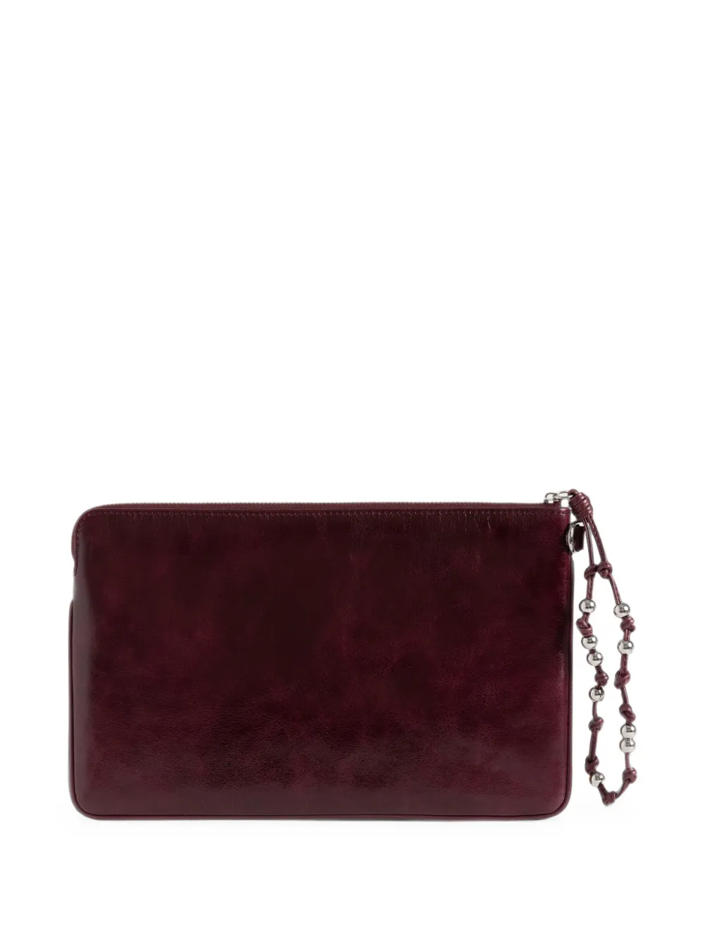 Zadig&Voltaire Leren buidel met print Paars