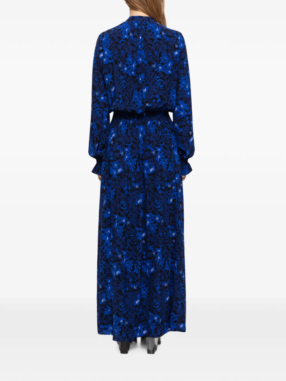 Zadig&Voltaire Rayado maxi-jurk met bloemen Blauw