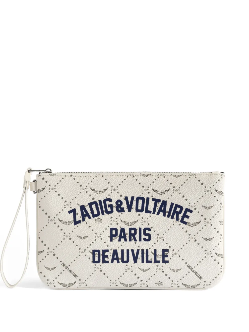Zadig&Voltaire Resort Deauville logo-print pouch - Toni neutri