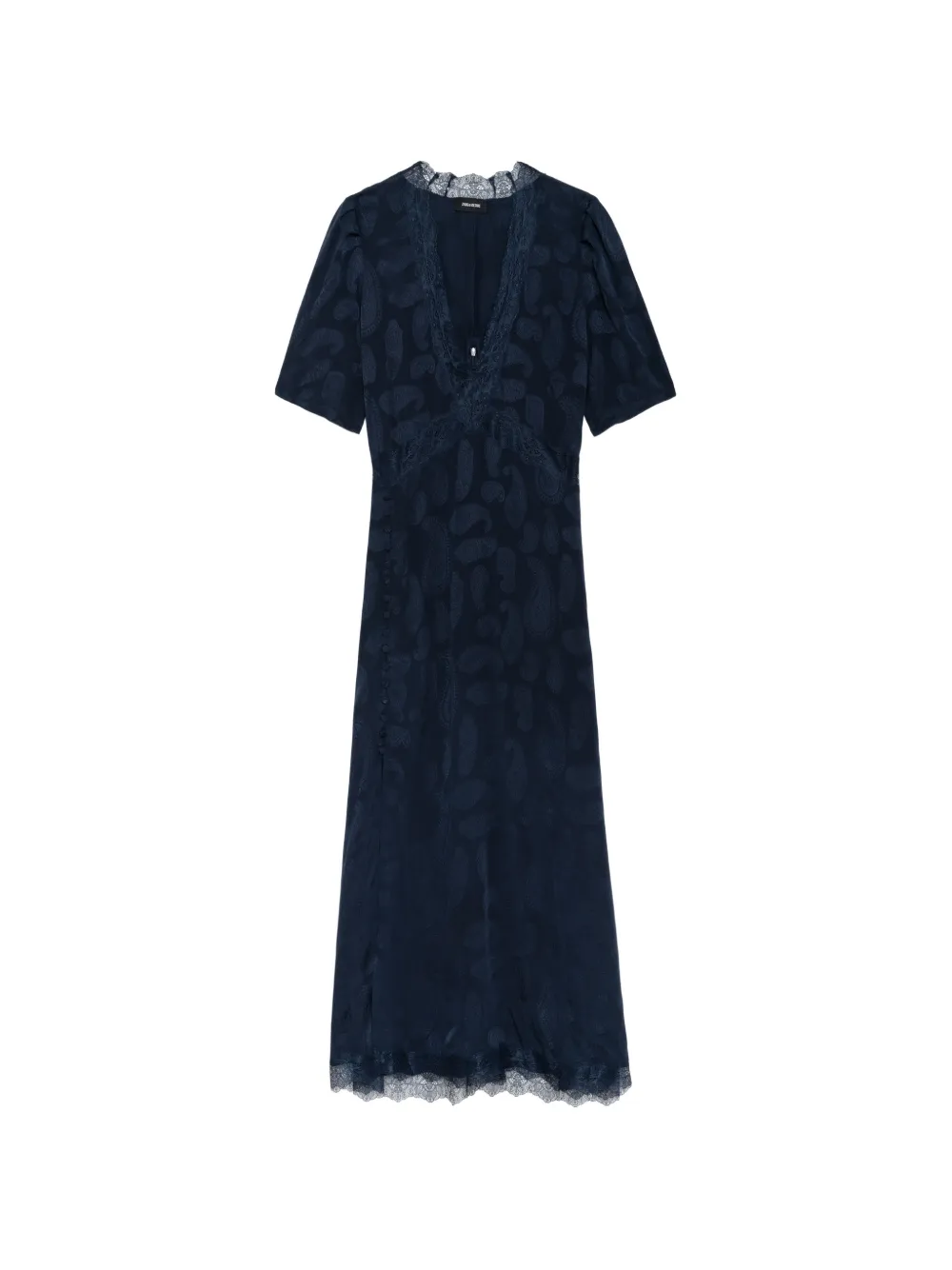 Zadig&Voltaire lace-trim Redox midi dress - Blu
