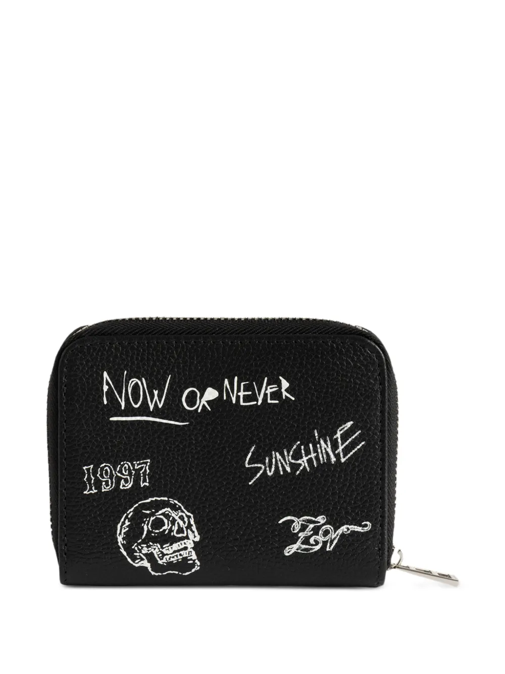 Zadig&Voltaire ZV Arty Tag mini-portemonnee Zwart