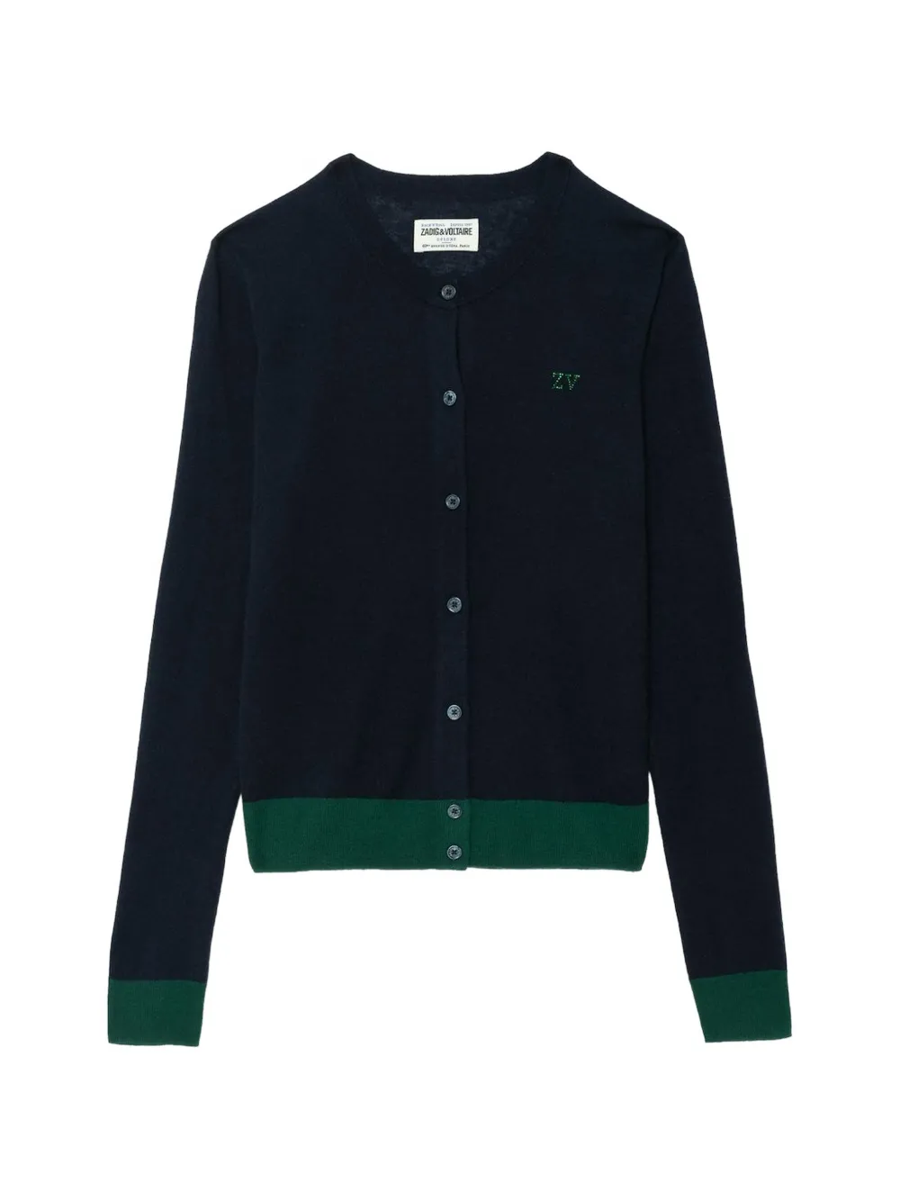 Zadig&Voltaire Missya vest met geborduurd logo Blauw