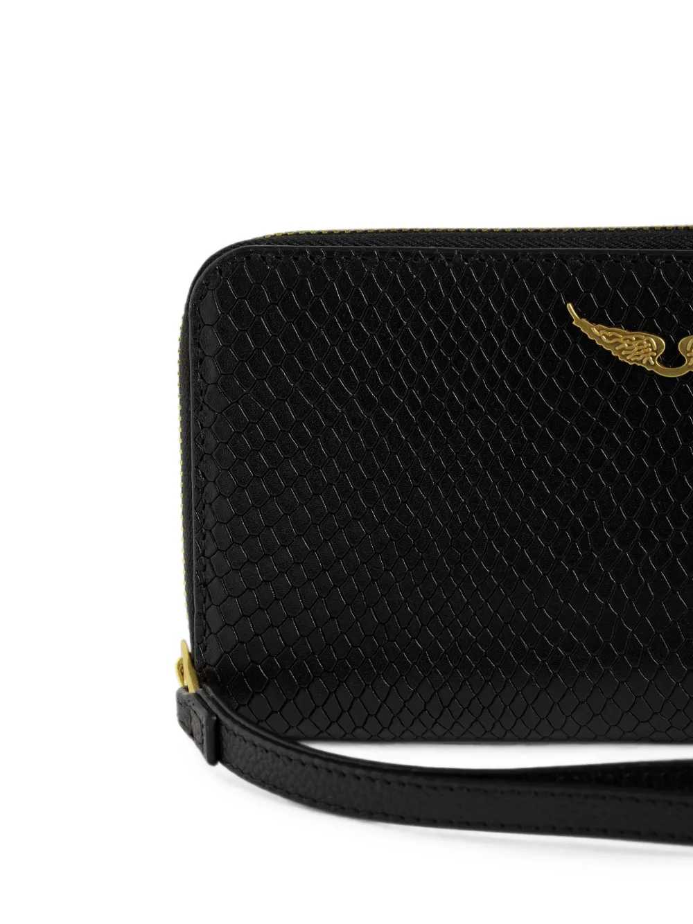 Zadig&Voltaire Compagnon zachte leren portemonnee Zwart
