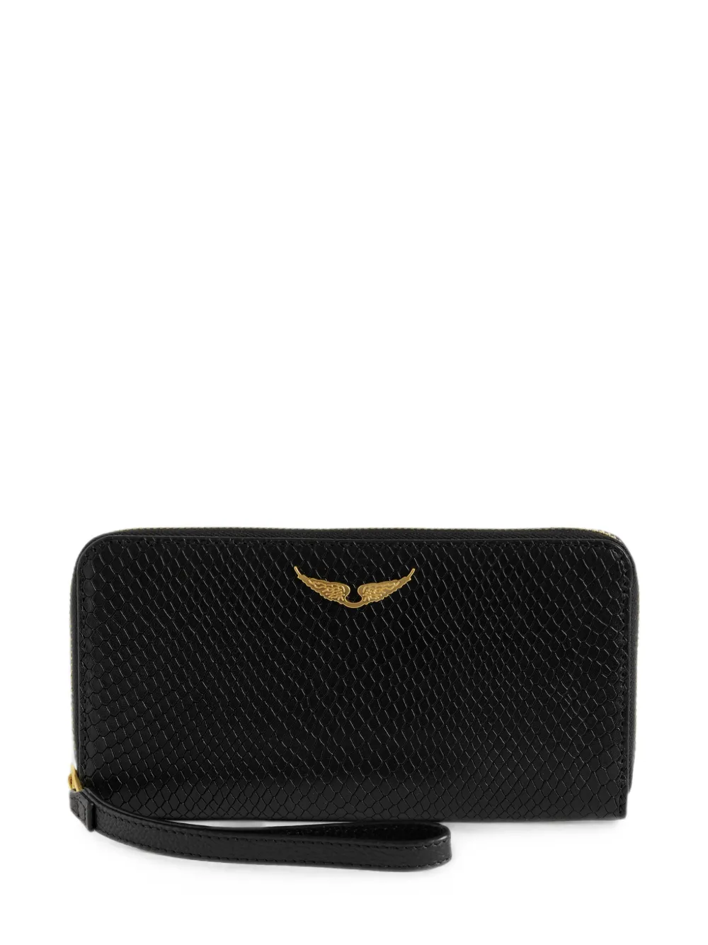 Zadig & Voltaire Compagnon Soft Wild Leather Wallet In Brown