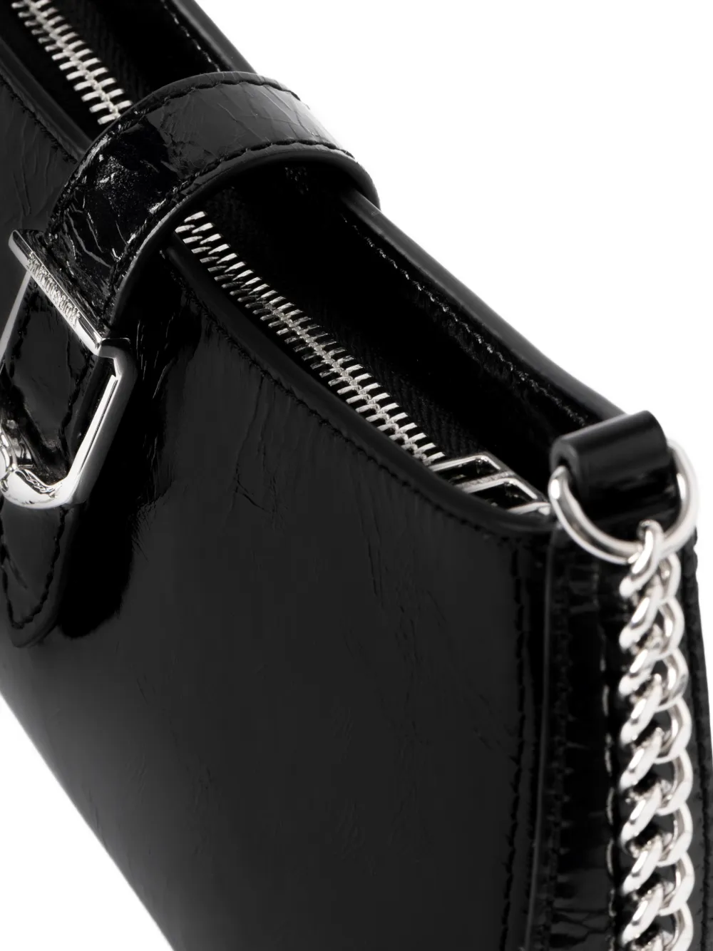 Zadig&Voltaire Janis leren schoudertas Zwart