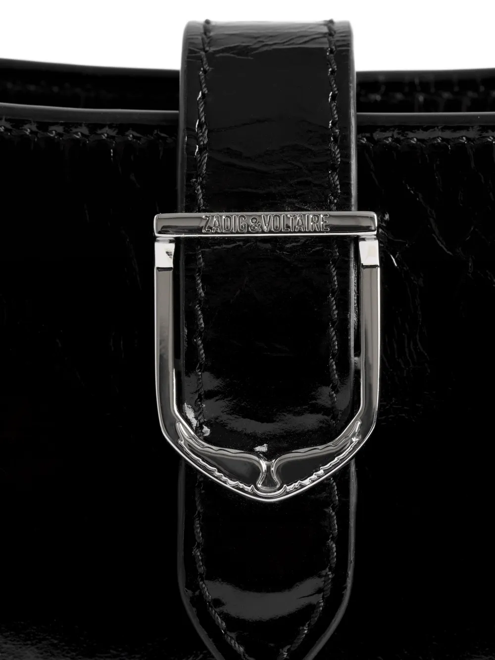 Zadig&Voltaire Janis leren schoudertas Zwart