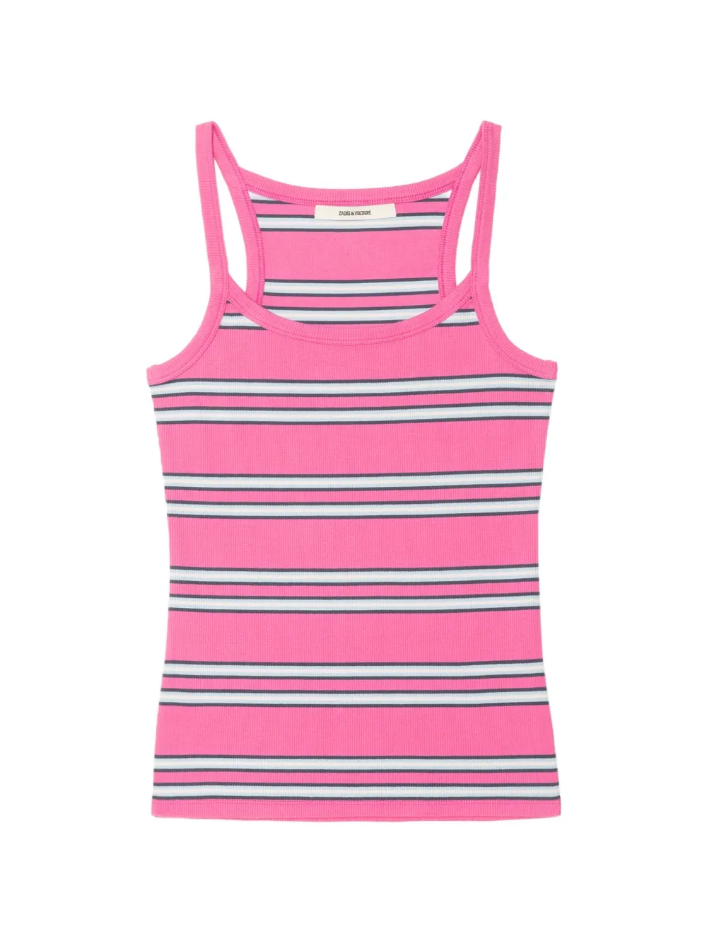Zadig&Voltaire striped rib top - Rosa