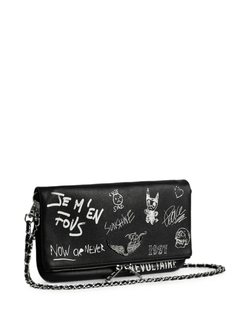 Zadig&Voltaire Rock Arty Tag clutch Zwart