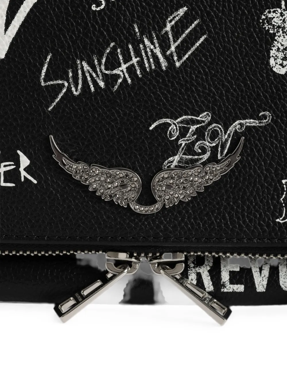 Zadig&Voltaire Rock Arty Tag clutch Zwart