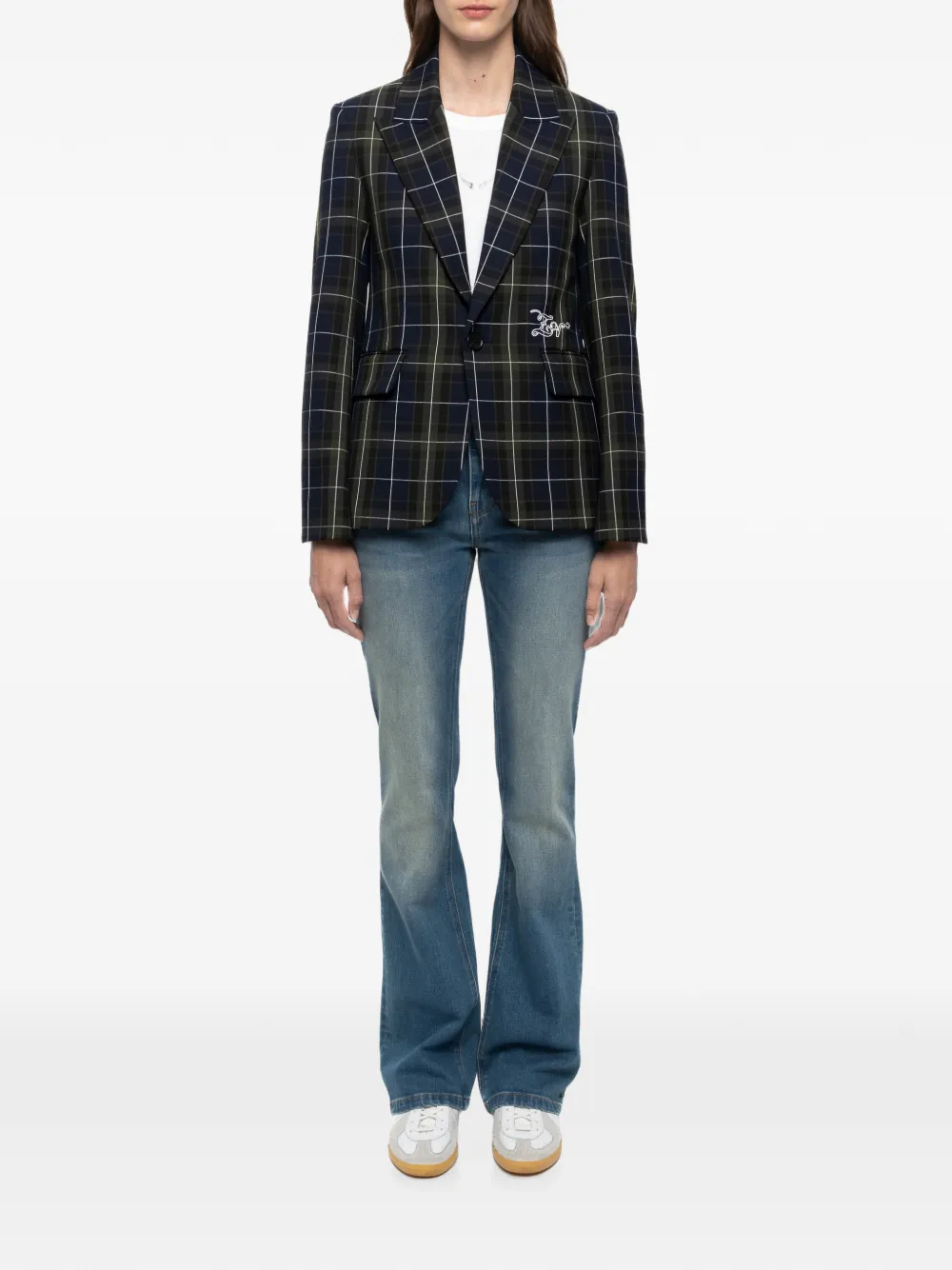Zadig&Voltaire Vavy blazer met enkele rij knopen Blauw