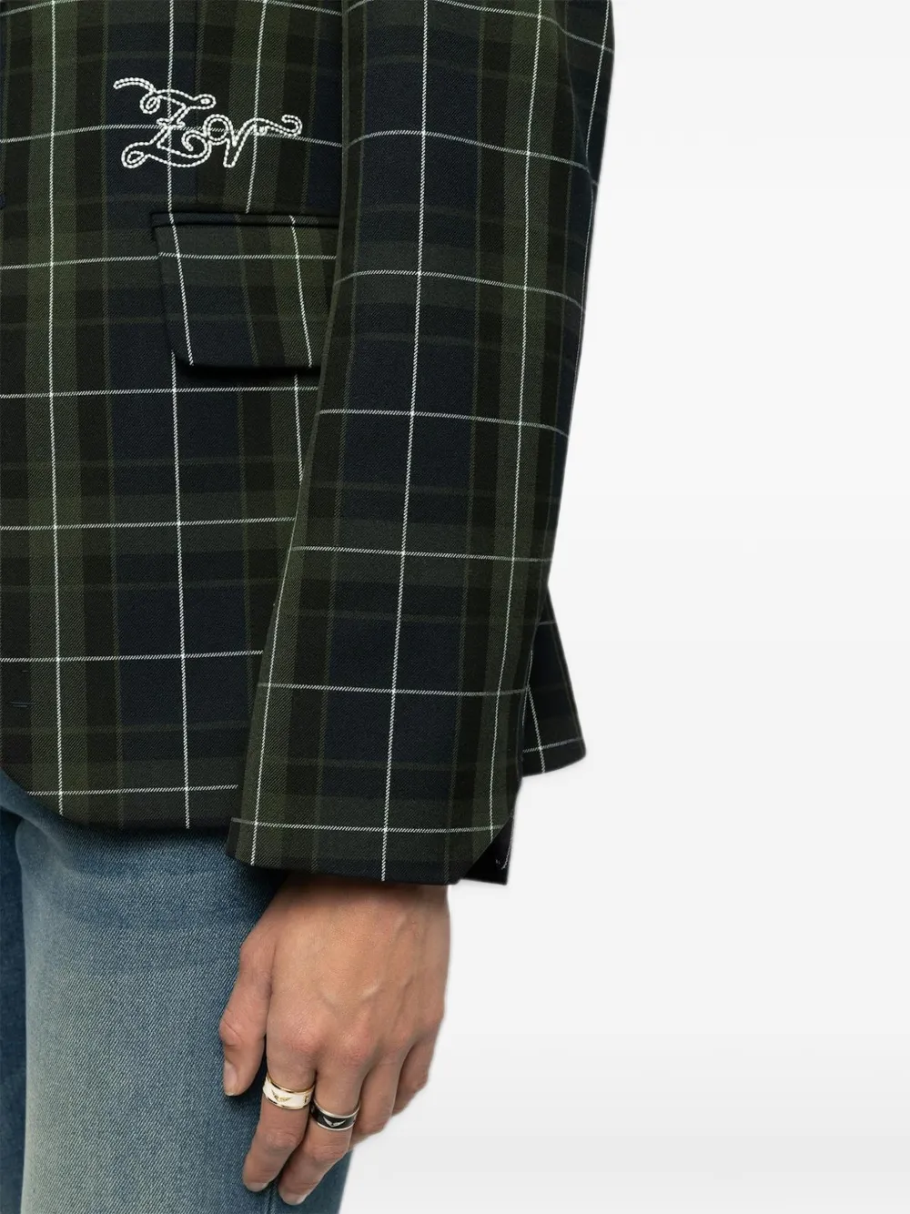 Zadig&Voltaire Vavy blazer met enkele rij knopen Blauw