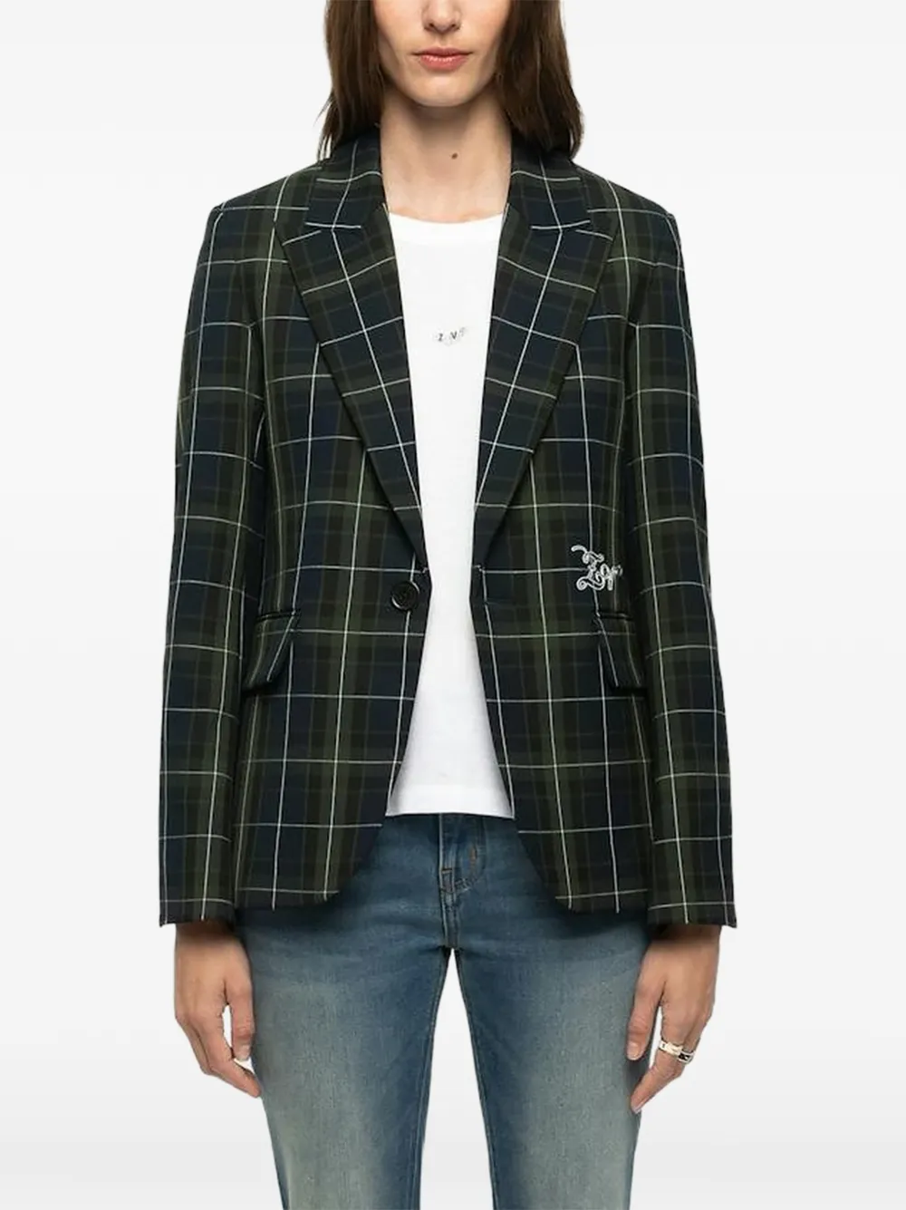 Zadig&Voltaire Vavy blazer met enkele rij knopen Blauw