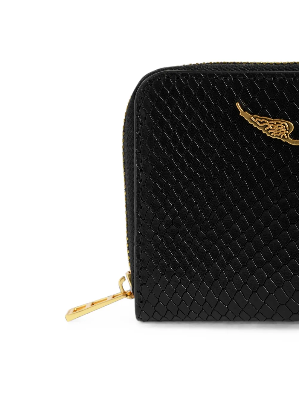Zadig&Voltaire ZV Soft Wild mini-portemonnee Zwart