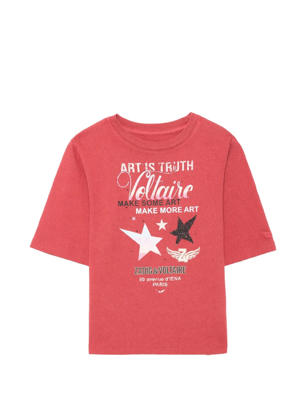 Zadig & Voltaire Kids T-shirt Amber Voltaire - Rosso