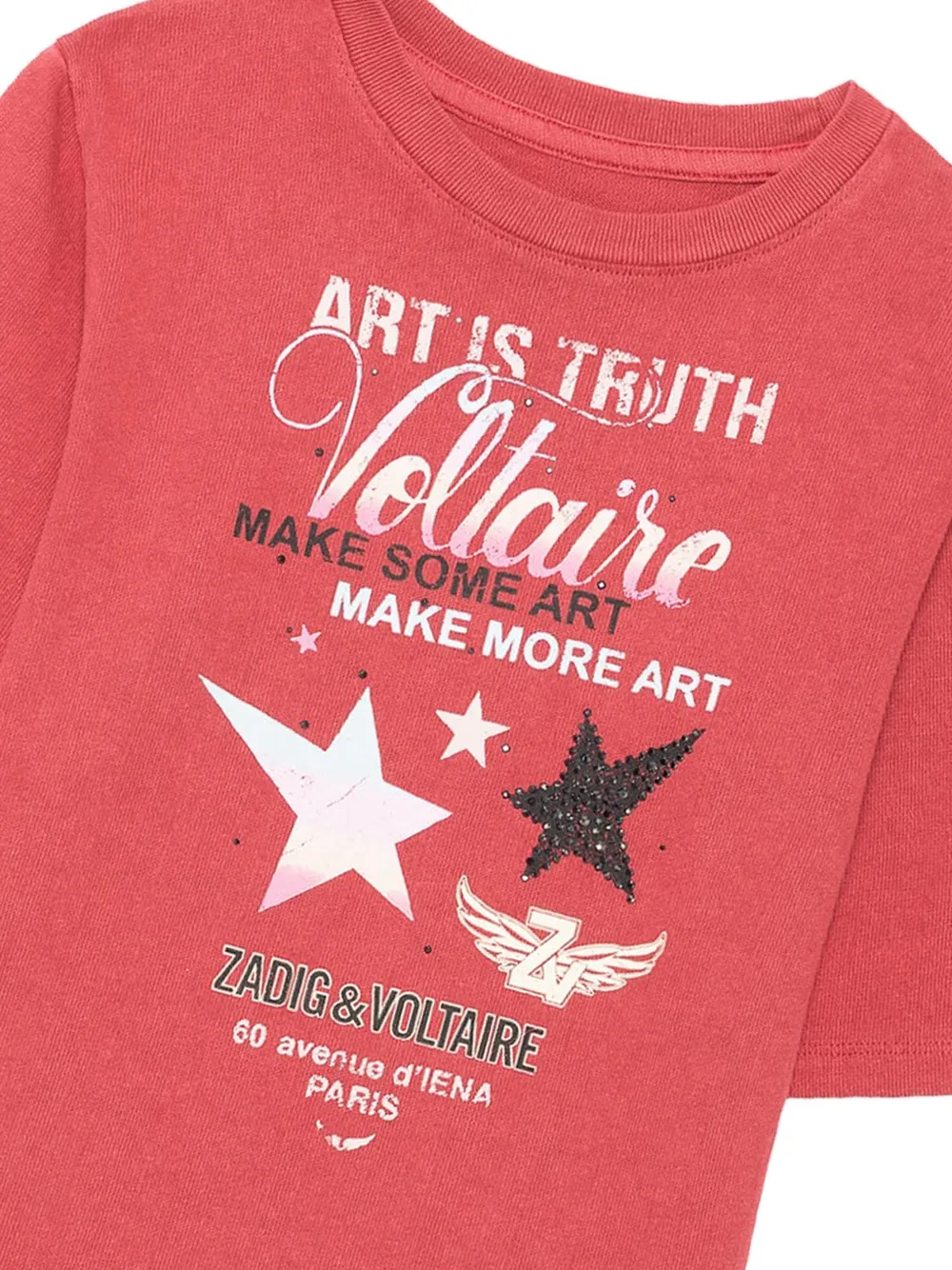 Zadig & Voltaire Kids Amber Voltaire T-shirt Rood