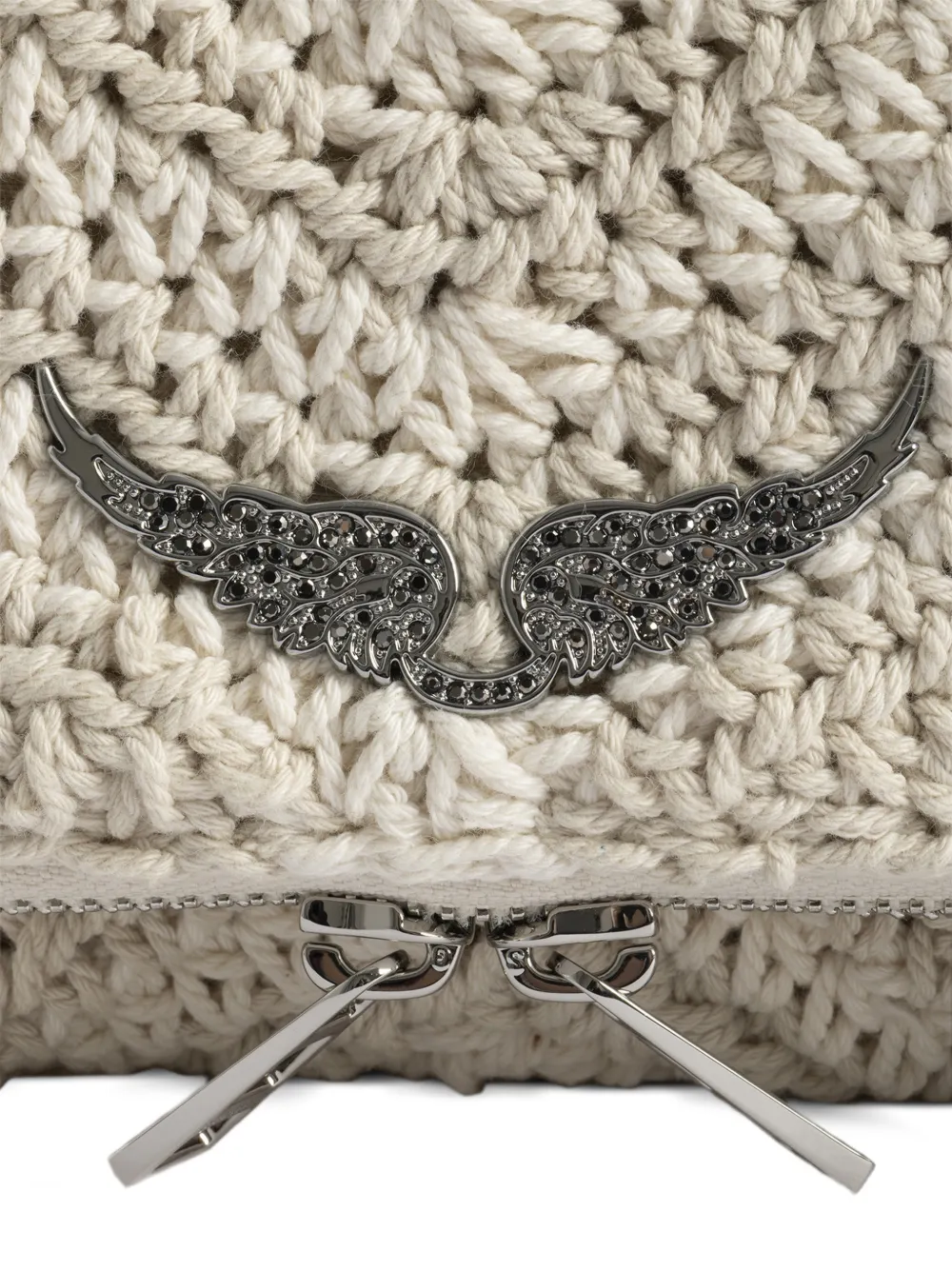 Zadig&Voltaire Rock Macrame crossbodytas Beige
