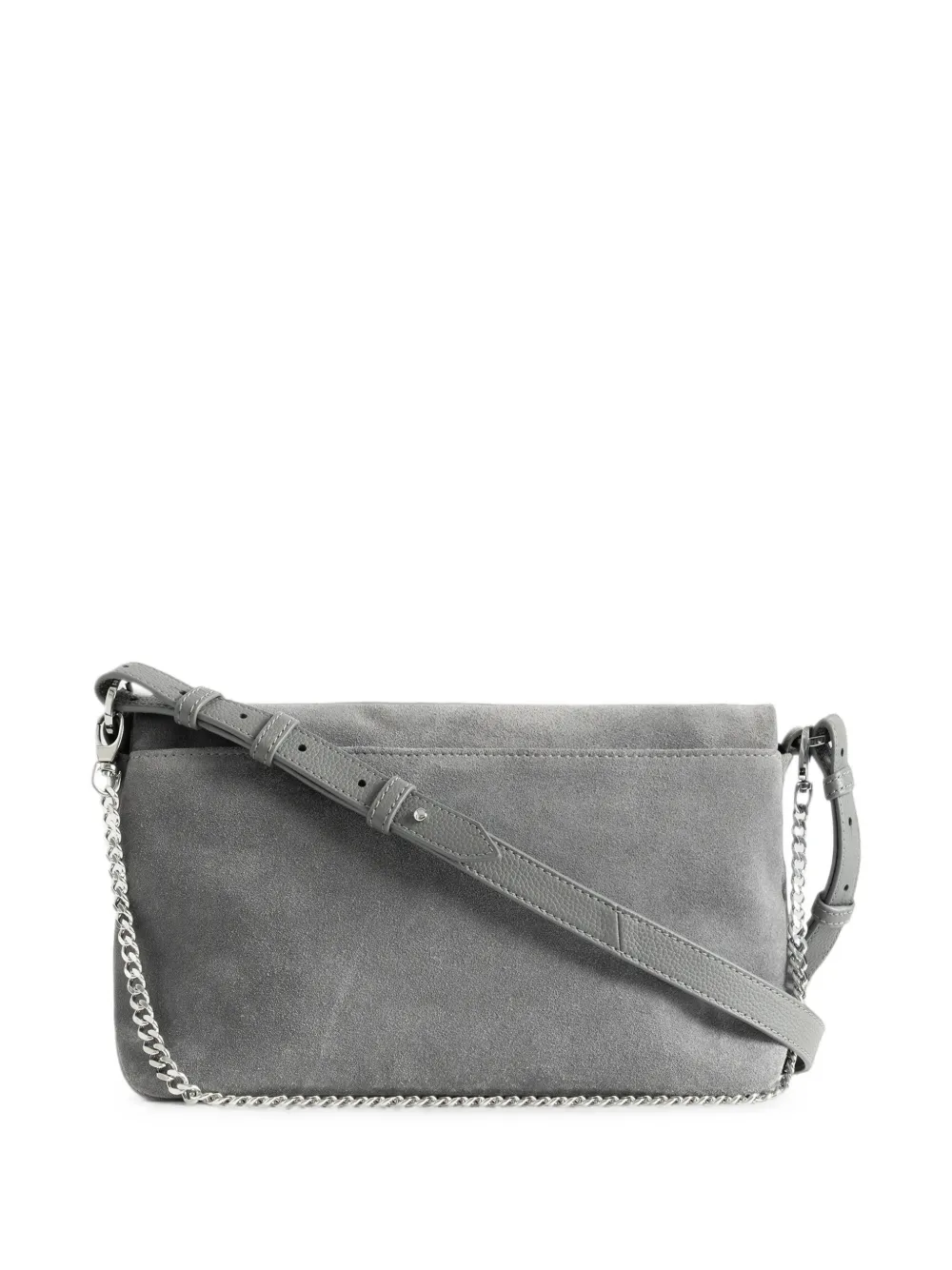 Zadig&Voltaire Rocky II suède schoudertas Grijs