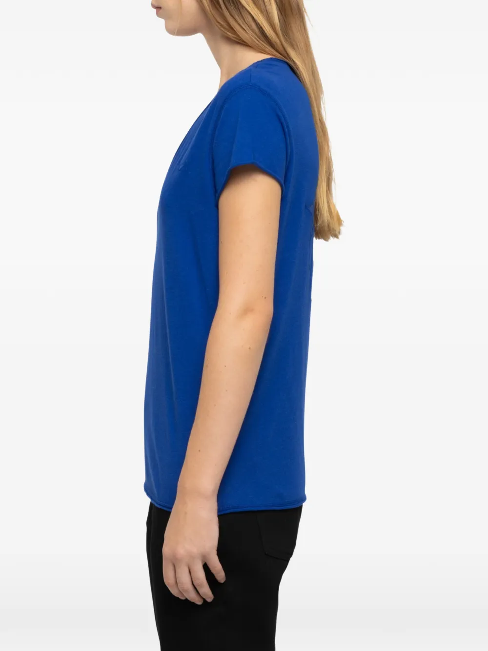 Zadig&Voltaire T-shirt van netstof met ster-patch Blauw