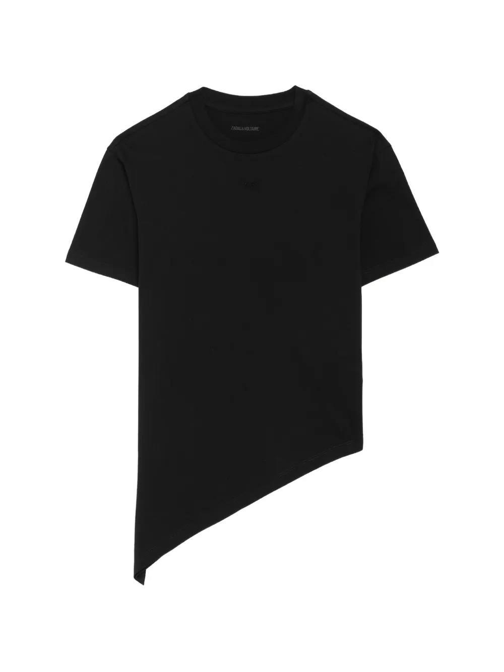 Zadig&Voltaire asymmetric strass-embellished T-shirt