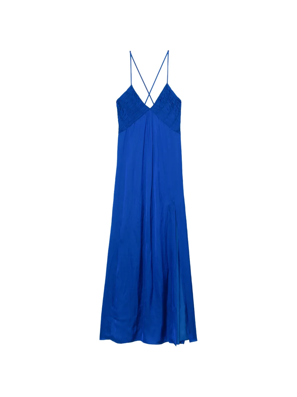 Zadig&Voltaire Abito lungo Rayonne in raso - Blu