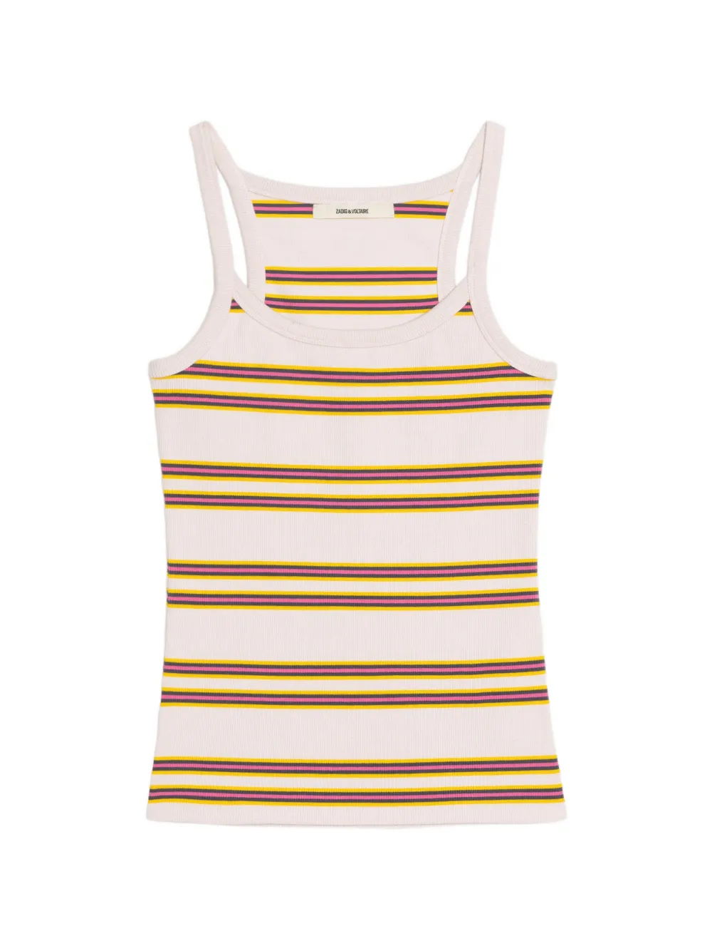 Zadig&Voltaire striped ribbed tank top - Toni neutri
