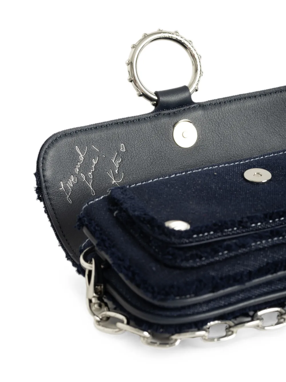 Zadig&Voltaire Kate denim portemonnee Blauw