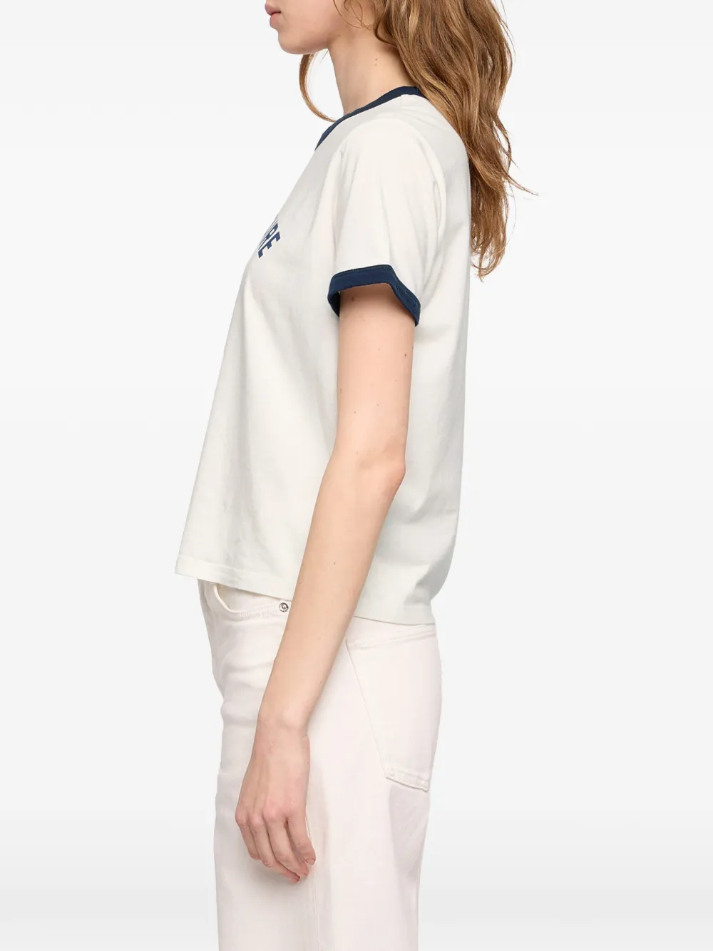 Zadig&Voltaire Woos T-shirt met logo-print Beige