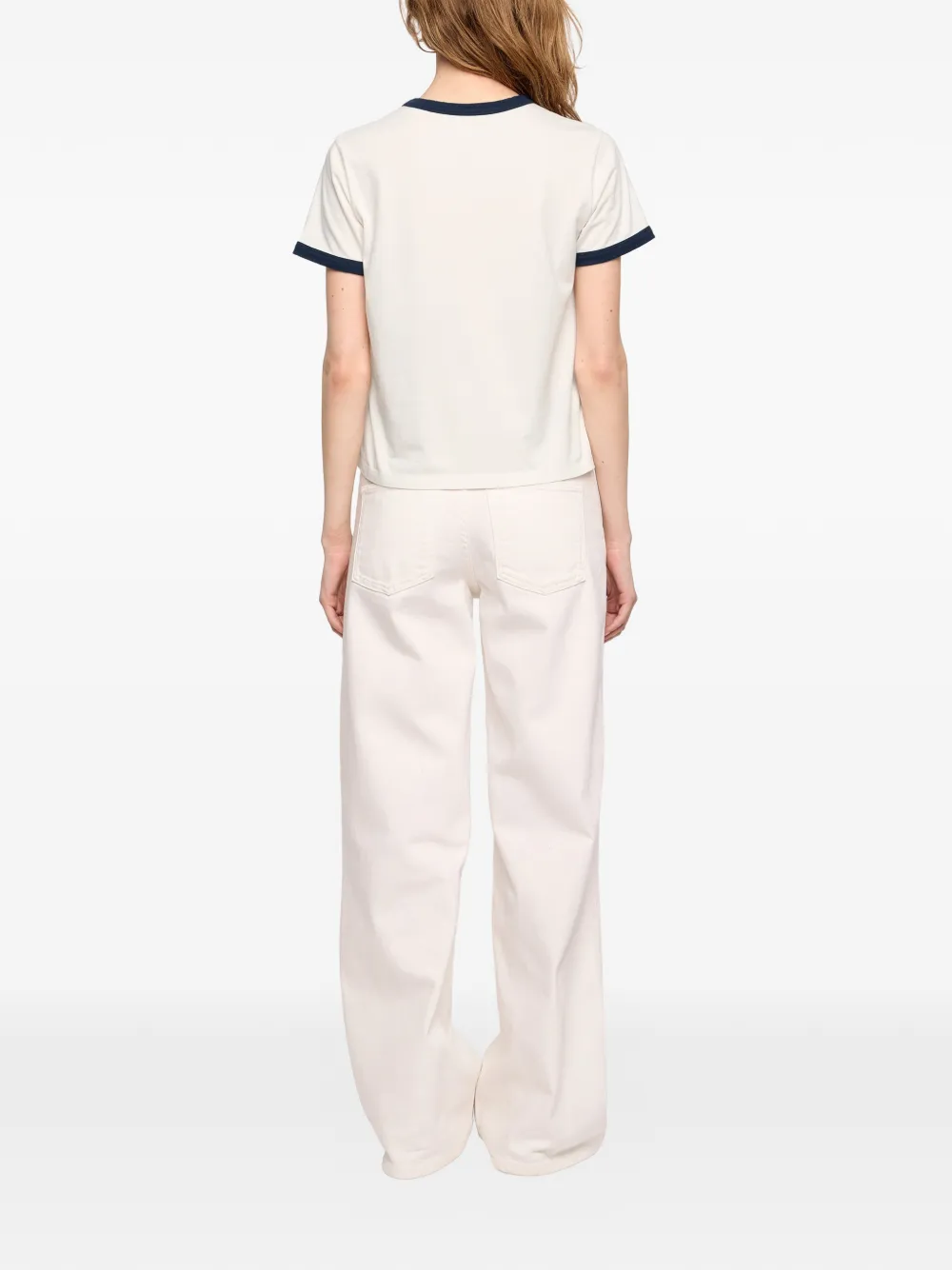 Zadig&Voltaire Woos T-shirt met logo-print Beige