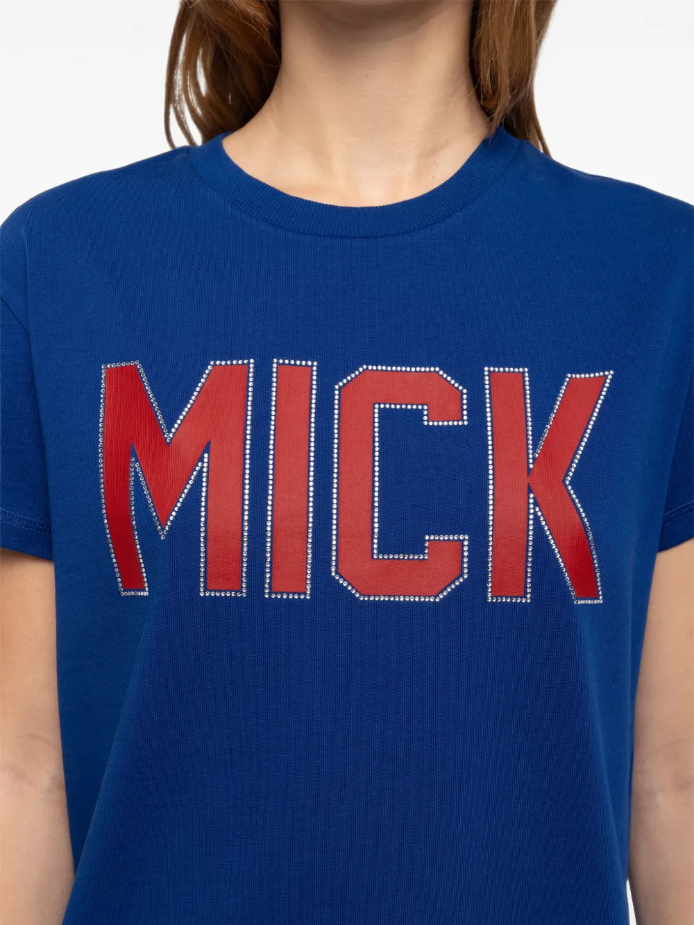 Zadig&Voltaire Mick T-shirt verfraaid met stras Blauw
