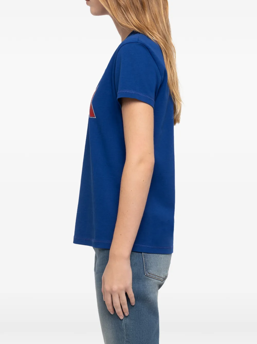 Zadig&Voltaire Mick T-shirt verfraaid met stras Blauw