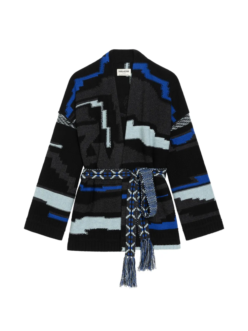 Zadig&Voltaire Aspen Wings intarsia-knit coat