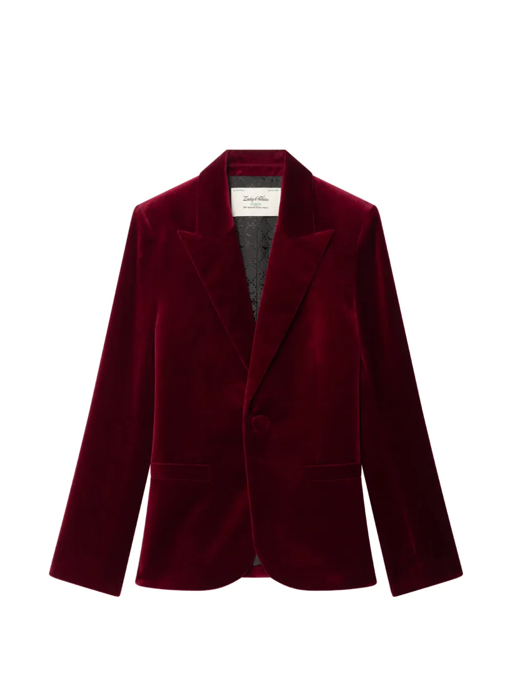Zadig&Voltaire Fluwelen blazer Rood