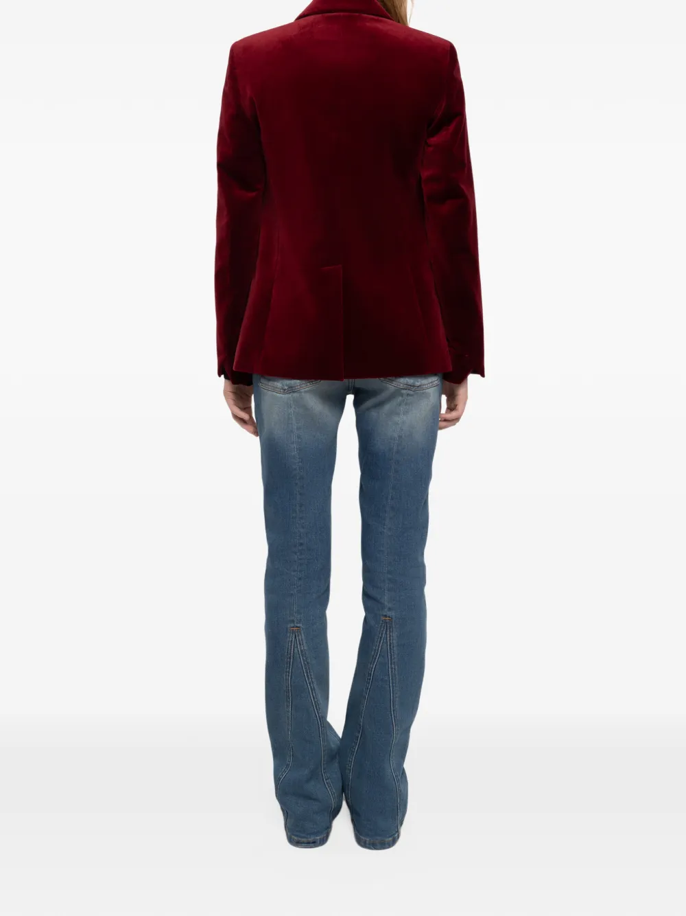 Zadig&Voltaire Fluwelen blazer Rood