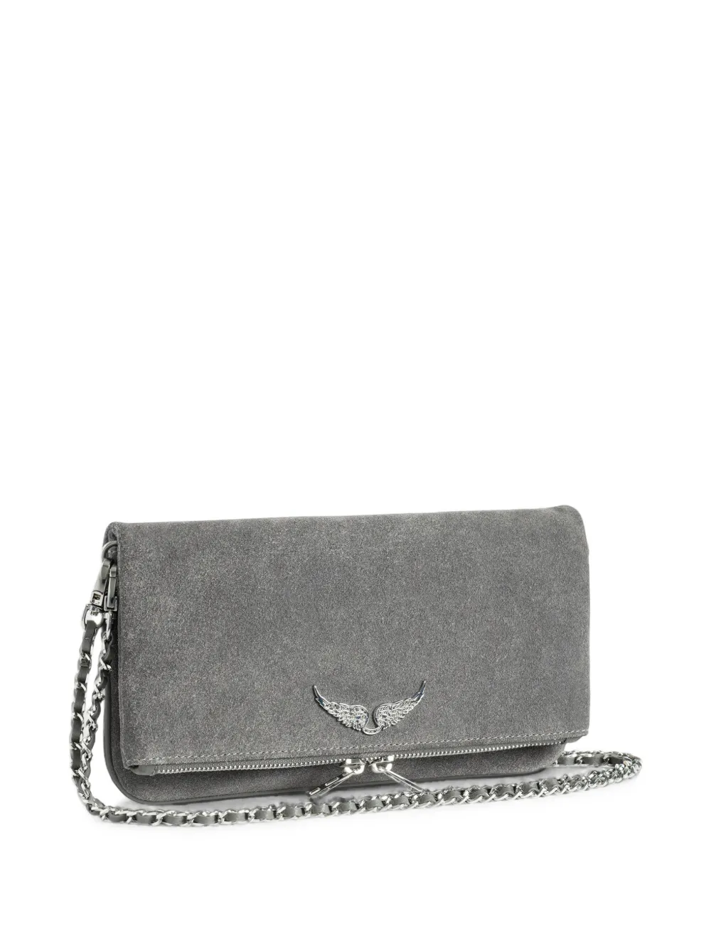 Zadig&Voltaire Rock suède schoudertas Grijs