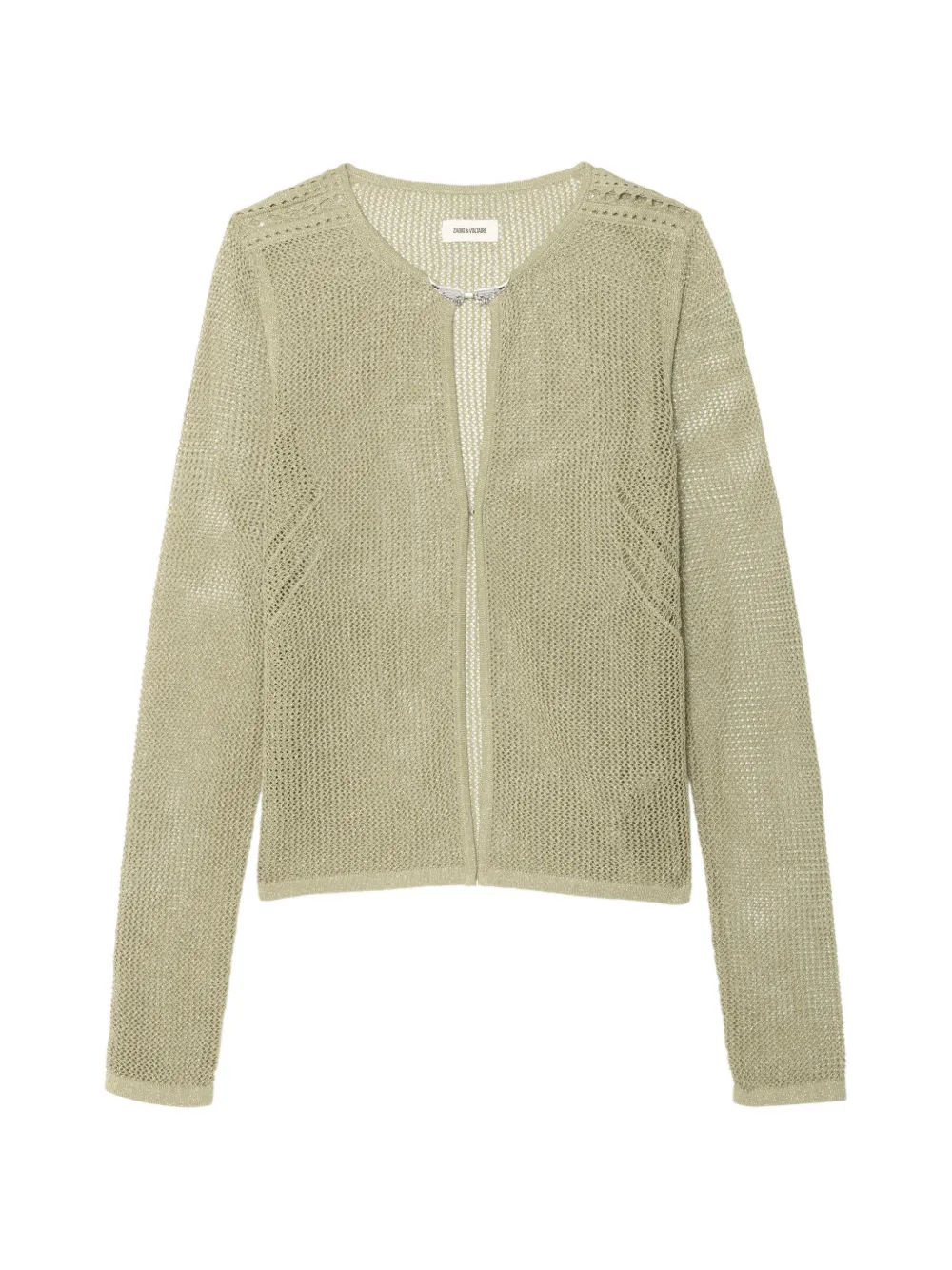 Zadig&Voltaire Saya open-knit cardigan - Green